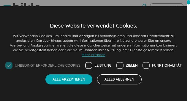 Screenshot of biklo.ch