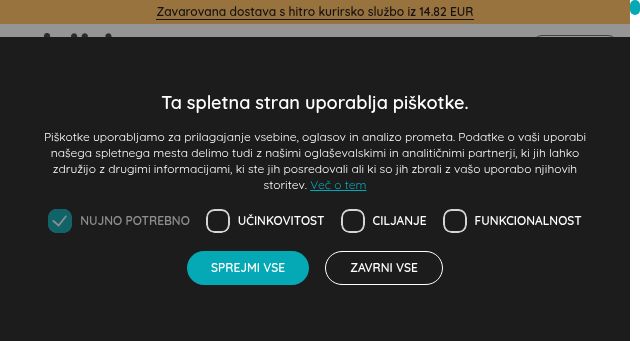 Screenshot of biklo.si