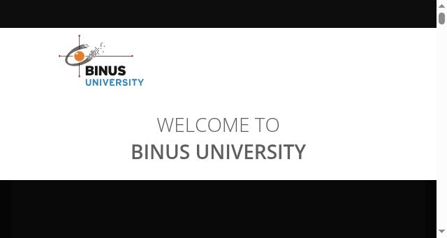 Screenshot of binus.ac.id