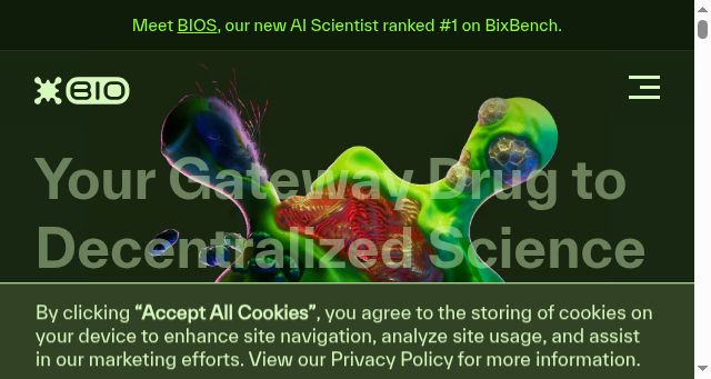 Screenshot of bio.xyz