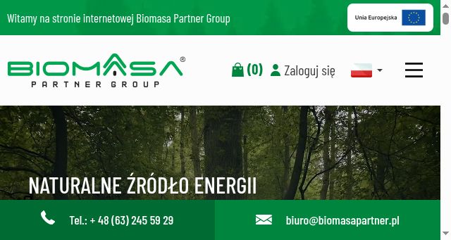 Screenshot of biomasapartner.pl