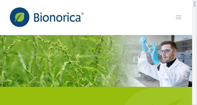 Screenshot of bionorica.com