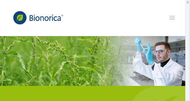 Screenshot of bionorica.de