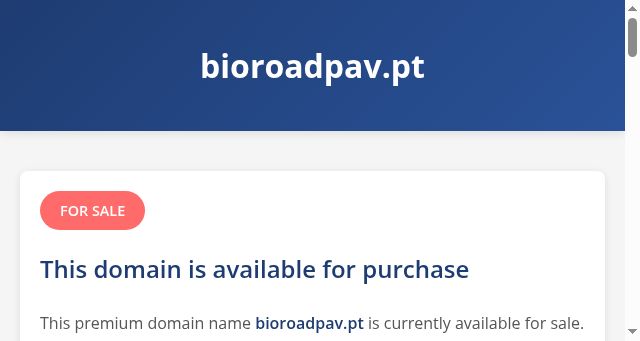 Screenshot of bioroadpav.pt
