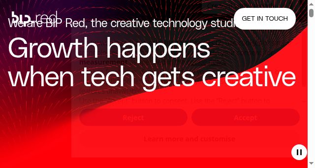 Screenshot of bip.red