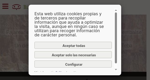 Screenshot of birdingmalaga.es