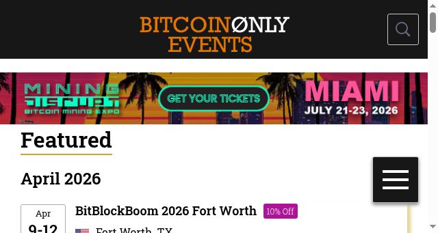 Screenshot of bitcoinonly.events
