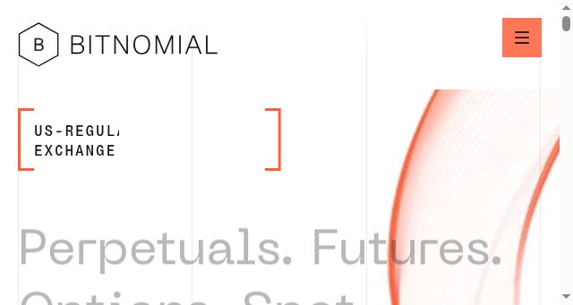 Screenshot of bitnomial.com