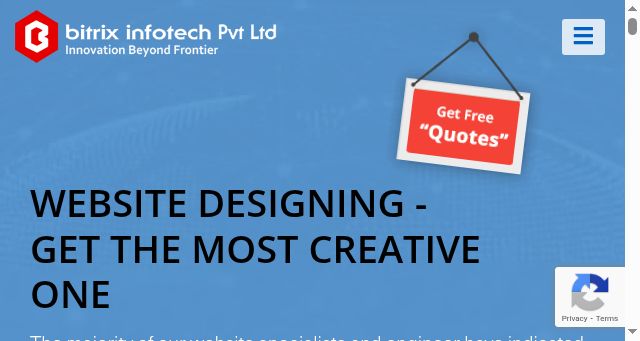 Screenshot of bitrixinfotech.com