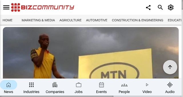 Screenshot of bizcommunity.africa