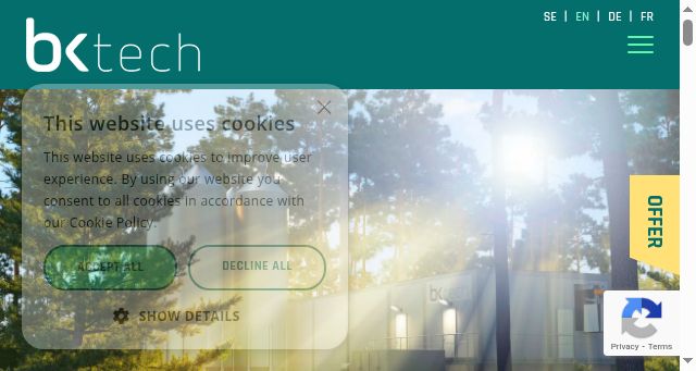 Screenshot of bktechgroup.com