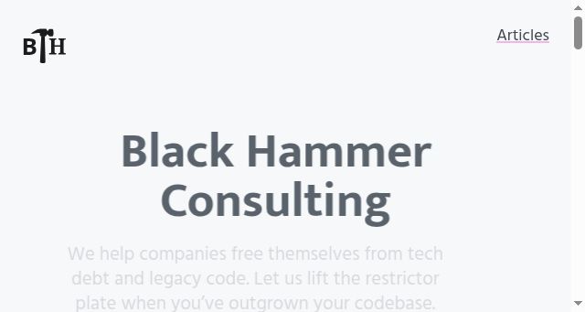 Screenshot of black-hammer.consulting