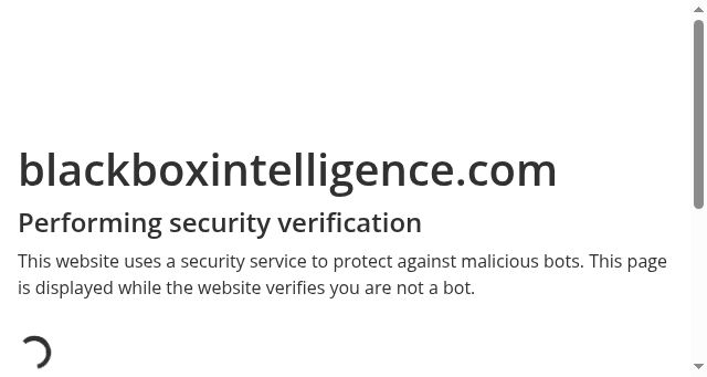 Screenshot of blackboxintelligence.com