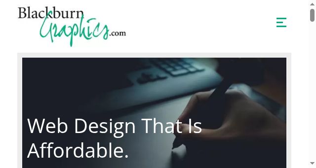 Screenshot of blackburngraphics.com