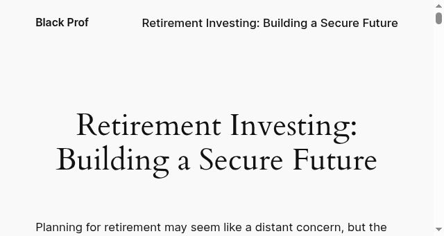 Screenshot of blackprof.com