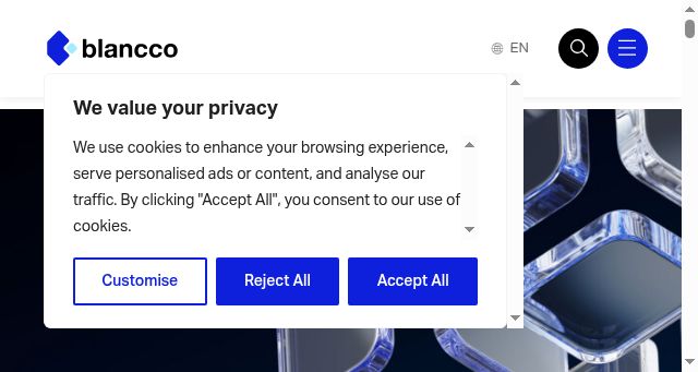Screenshot of blancco.com