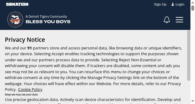 Screenshot of blessyouboys.com