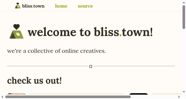 Screenshot of bliss.town