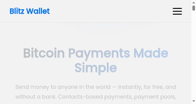 Screenshot of blitzwalletapp.com