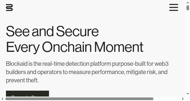 Screenshot of blockaid.io