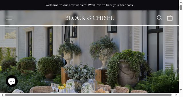 Screenshot of blockandchisel.co.za