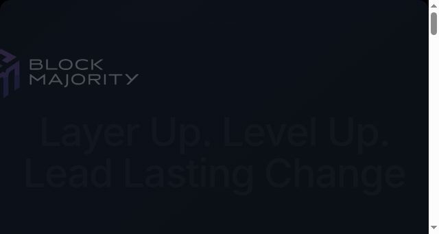 Screenshot of blockmajority.io