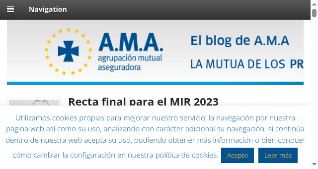 Screenshot of blogamaseguros.com