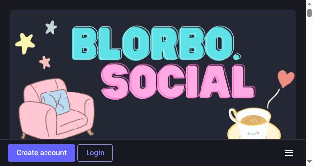 Screenshot of blorbo.social