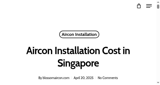 Screenshot of blossomaircon.com