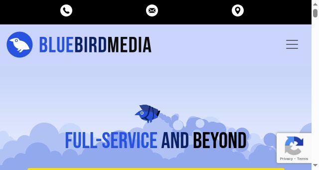 Screenshot of bluebirdmedia.nl