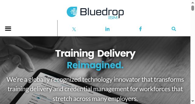 Screenshot of bluedropism.com