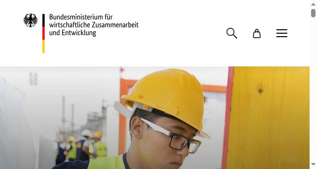 Screenshot of bmz.de