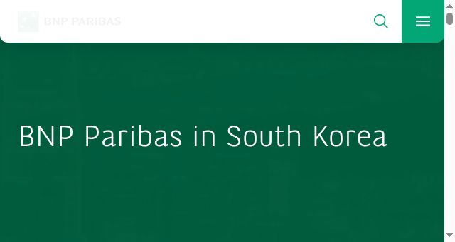 Screenshot of bnpparibas.co.kr
