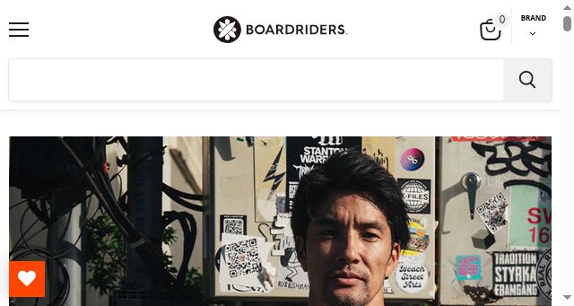 Screenshot of boardriders.co.jp