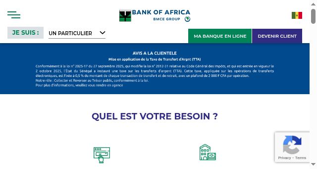 Screenshot of boasenegal.com