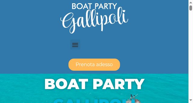 Screenshot of boatpartygallipoli.it