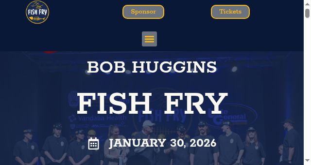 Screenshot of bobhugginsfishfry.org