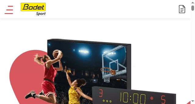 Screenshot of bodet-sport.com