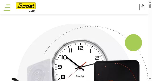 Screenshot of bodet-time.com