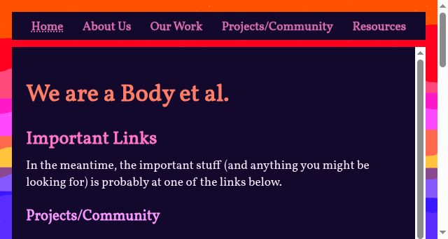 Screenshot of bodyetal.site