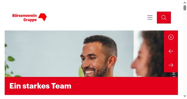 Screenshot of boersenvereinsgruppe.de