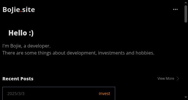 Screenshot of bojie.site