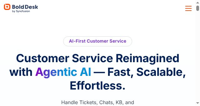 Screenshot of bolddesk.com