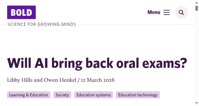 Screenshot of boldscience.org