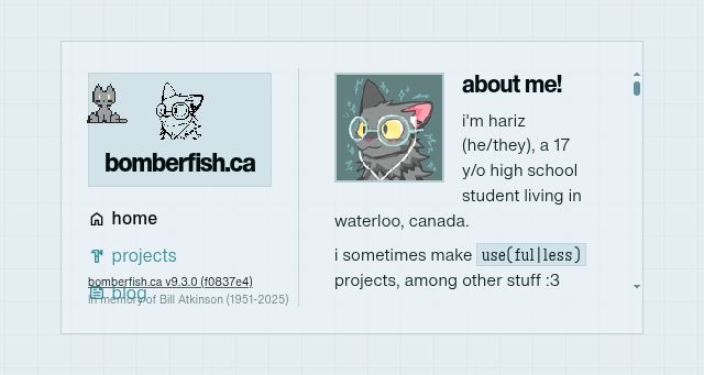 Screenshot of bomberfish.ca
