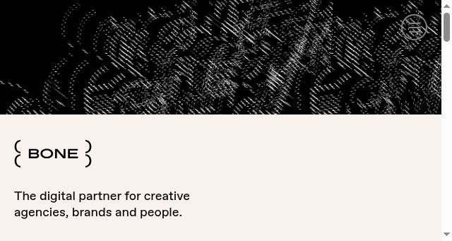 Screenshot of bone.digital