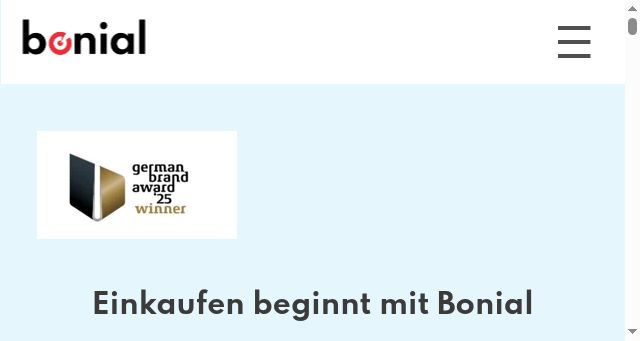 Screenshot of bonial.com