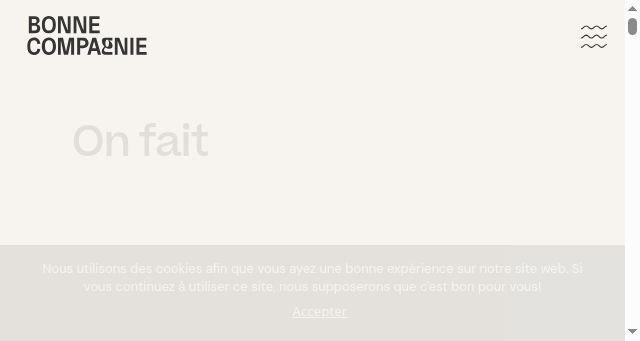 Screenshot of bonnecompagnie.coop