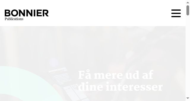 Screenshot of bonnierpublications.com