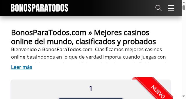 Screenshot of bonosparatodos.com